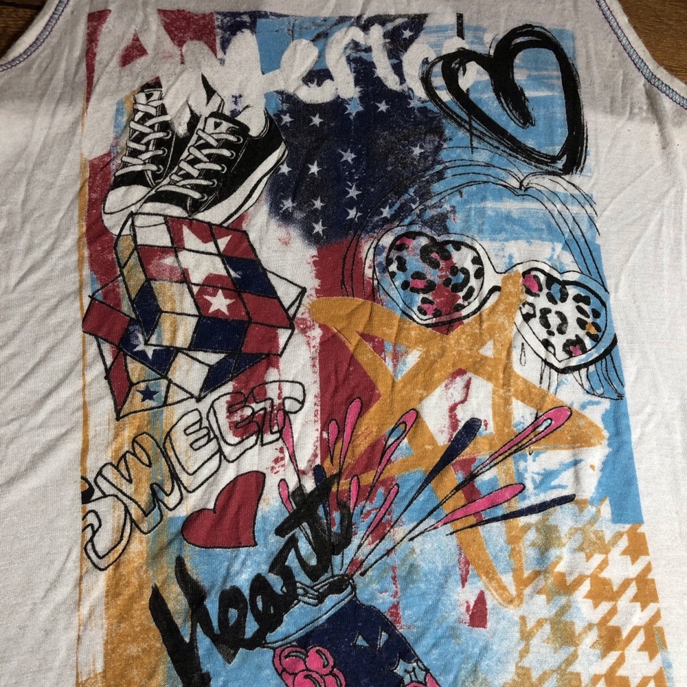 Girls Libertalia Razorback Tank top - Picture 2 of 7